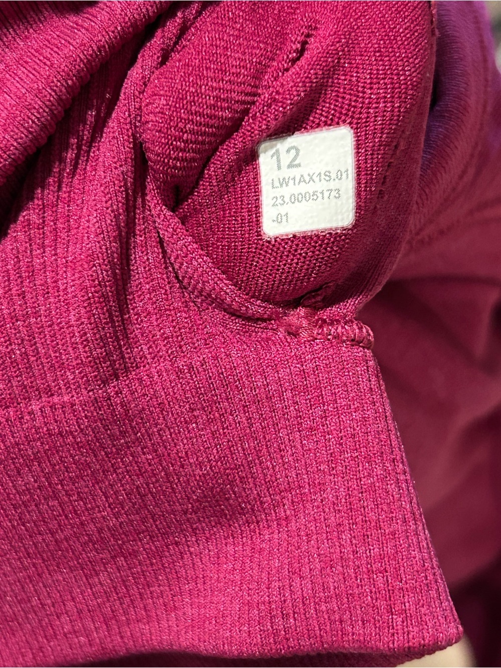 Lululemon Ebb To Street Ribbed Tank Top Raspberry, size 12 - Picture 10 of 10